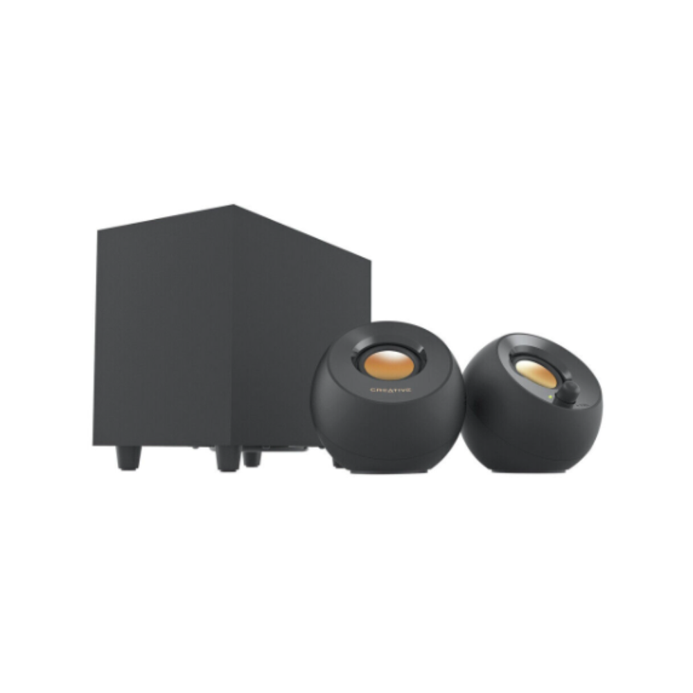 Creative Pebble Plus 2.1 USB-Powered Desktop Speakers with Powerful Down-Firing Subwoofer (‎51MF0480AA000) - Bargain Haven