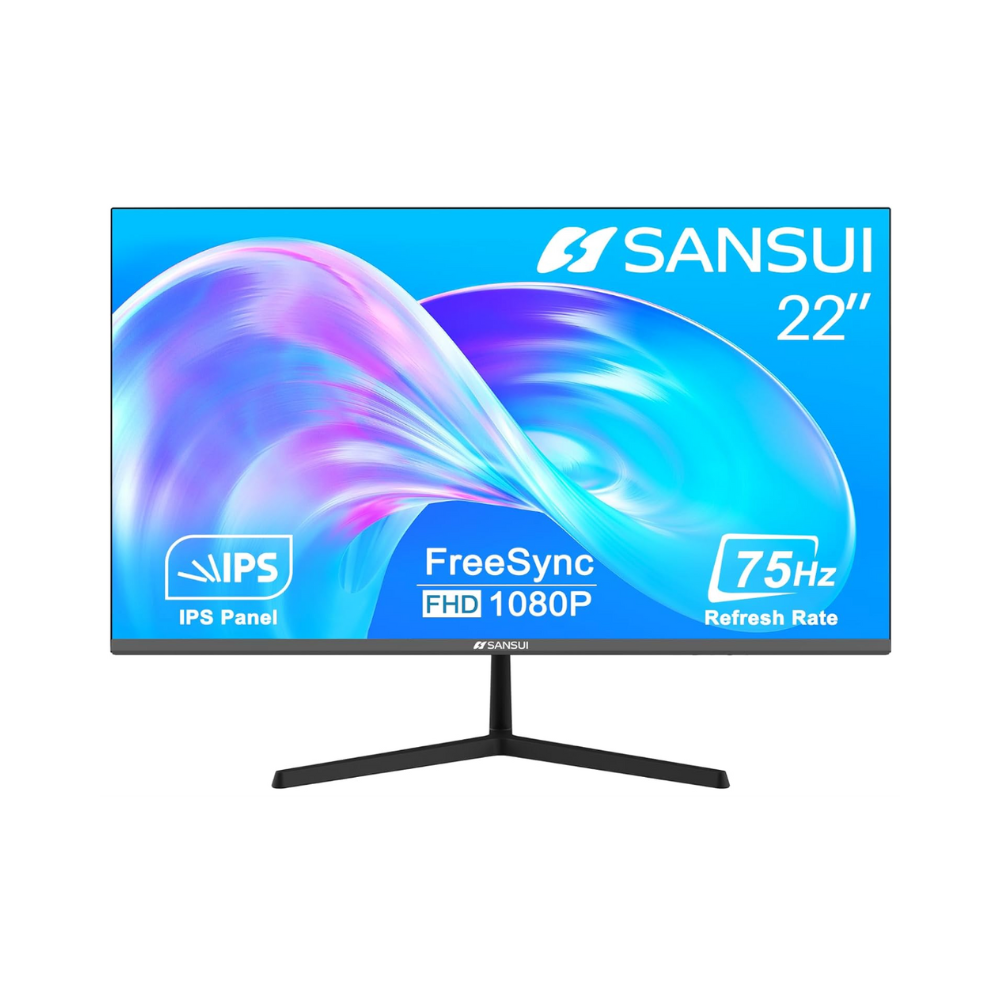 SANSUI 22'' Gaming Monitor IPS 75Hz FHD, Ultra-Thin, Ajustable Tilt (‎ES-22X3) - Bargain Haven