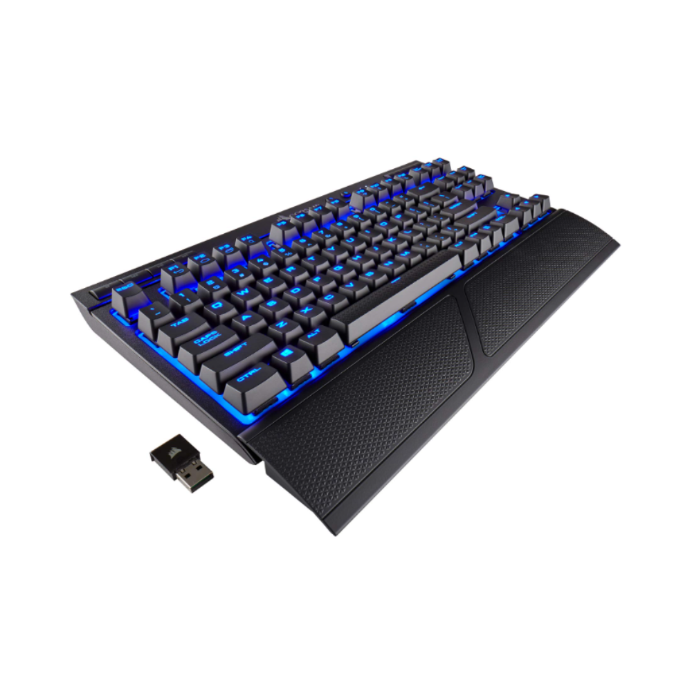 CORSAIR K63 Wireless Mechanical Gaming Keyboard, Backlit Blue Led, Cherry MX Red (CH-9145030-NA) - Bargain Haven