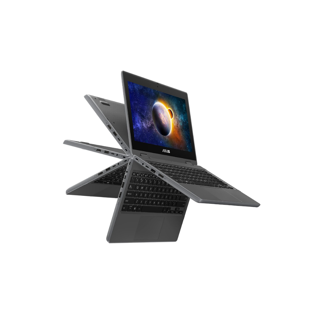 ASUS 11.6" Laptop BR1100C, (1366 x 768) HD 16:9, Intel Celeron N4500, 8GB DDR4, 128GB M.2 NVMe, Windows 11, - Black (BR1100CKA-XS04)
