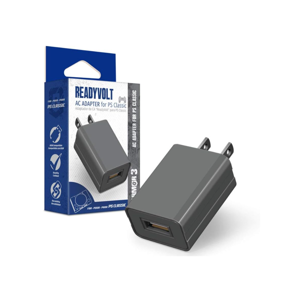 Armor3 ReadyVolt USB AC Adapter for PlayStation Classic - Bargain Haven