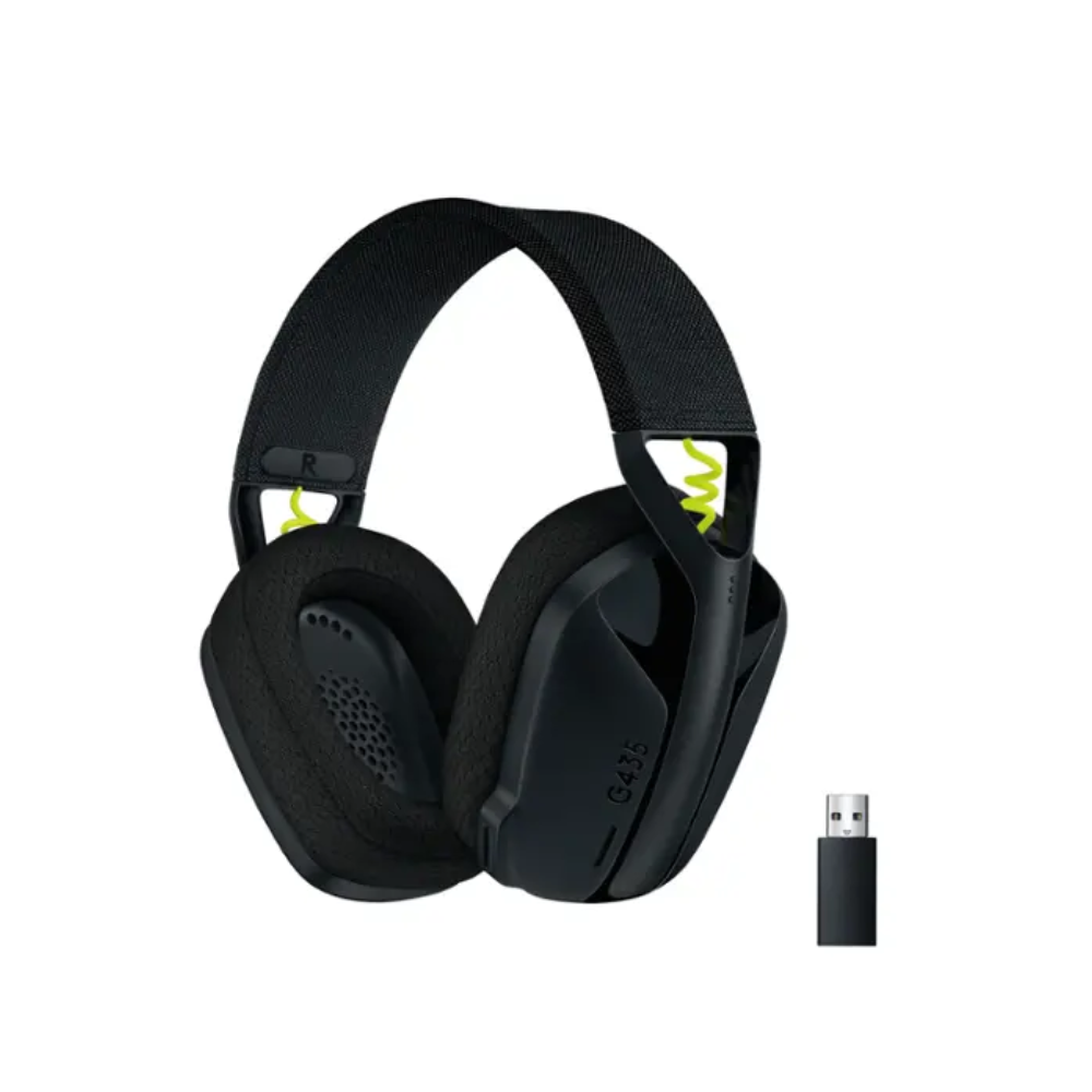 Logitech G435 Lightspeed and Bluetooth Wireless Gaming Headset, 18h battery, Dolby Atmos - Black (G435) - Bargain Haven