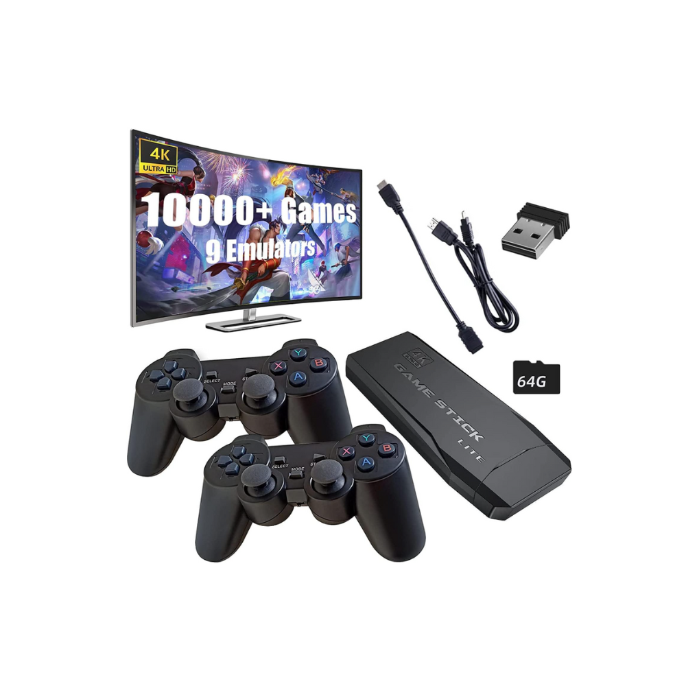 Wireless Retro Game Console - JICVY Plug and Play Video Games, Dual 2.4G Wireless Controllers - - Bargain Haven